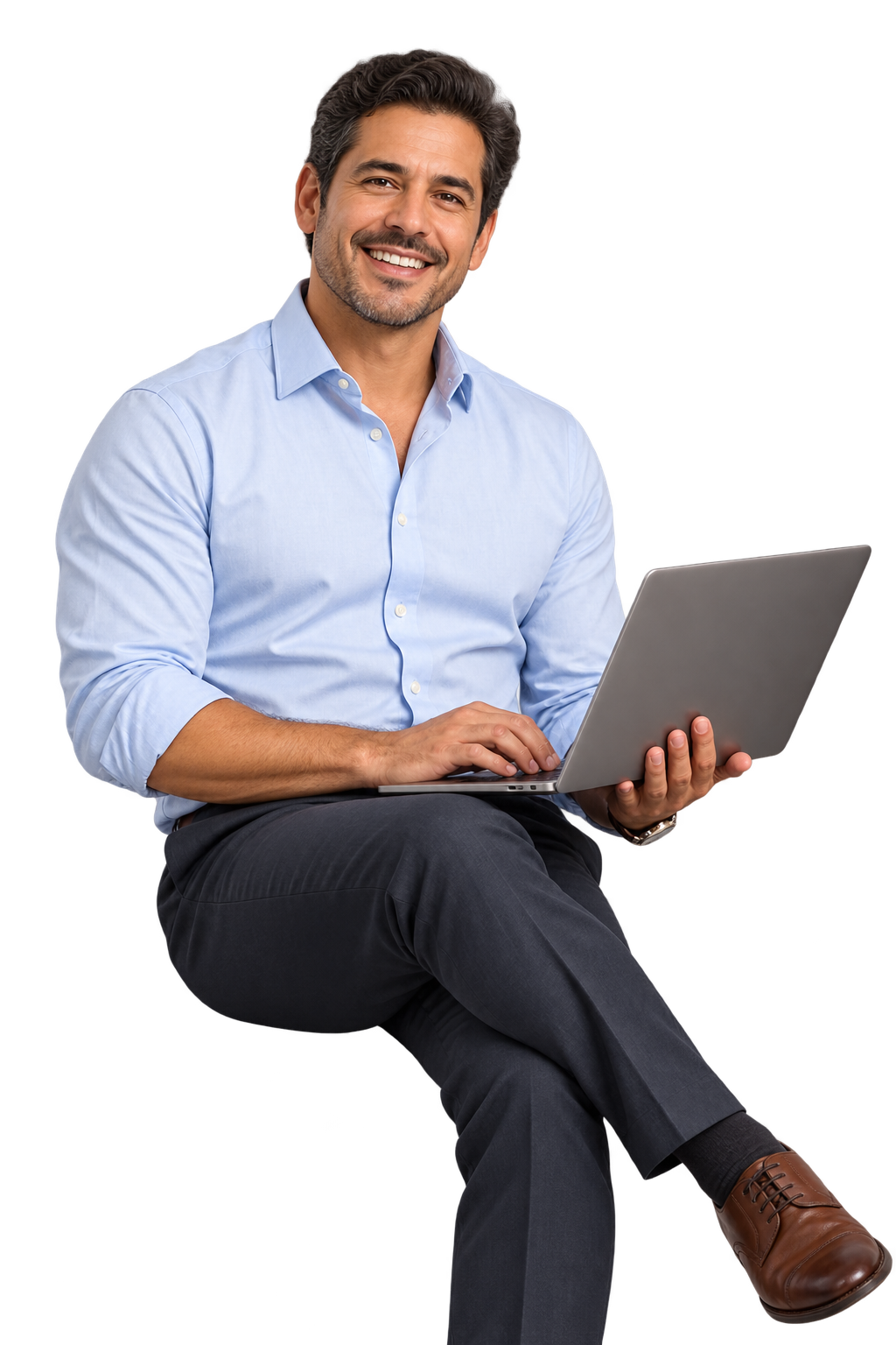 Publisher planning a seasonal book launch at a laptop